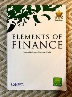 Selling Elements of Finance (Norma Dy Lopez-Mariano, Ph.D.) for ₱198.