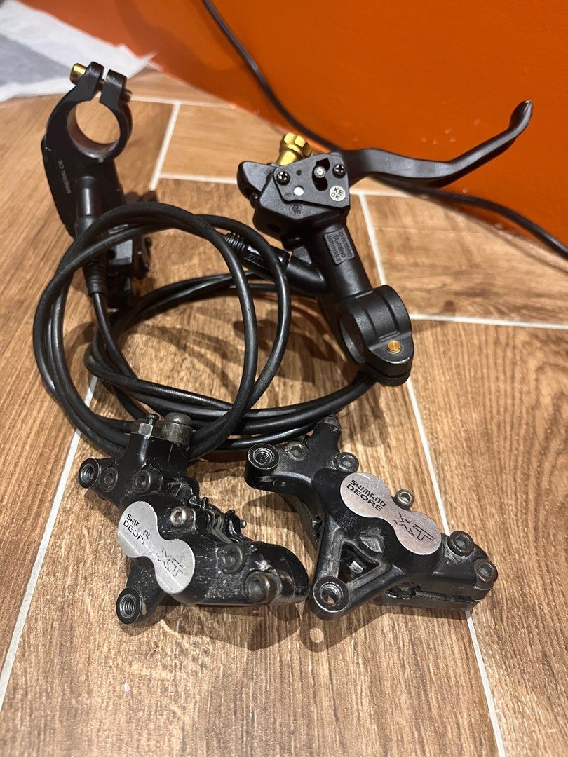 Shimano Deore XT M755 4 Piston Brake W M775 Levers