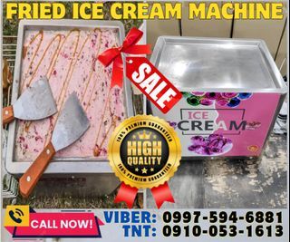 Stainless steel frozen ice cream cold stone table fry ice cream machine