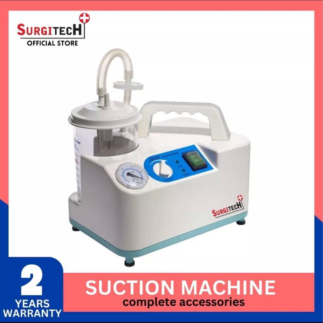 Suction Machine (Good As New) (Category: Medical Supplies & Tools) located in Paranaque City. Submitted by flippingstuff (Listing ID 1291051120, Image 1). Description: used for 4 days only, with box.