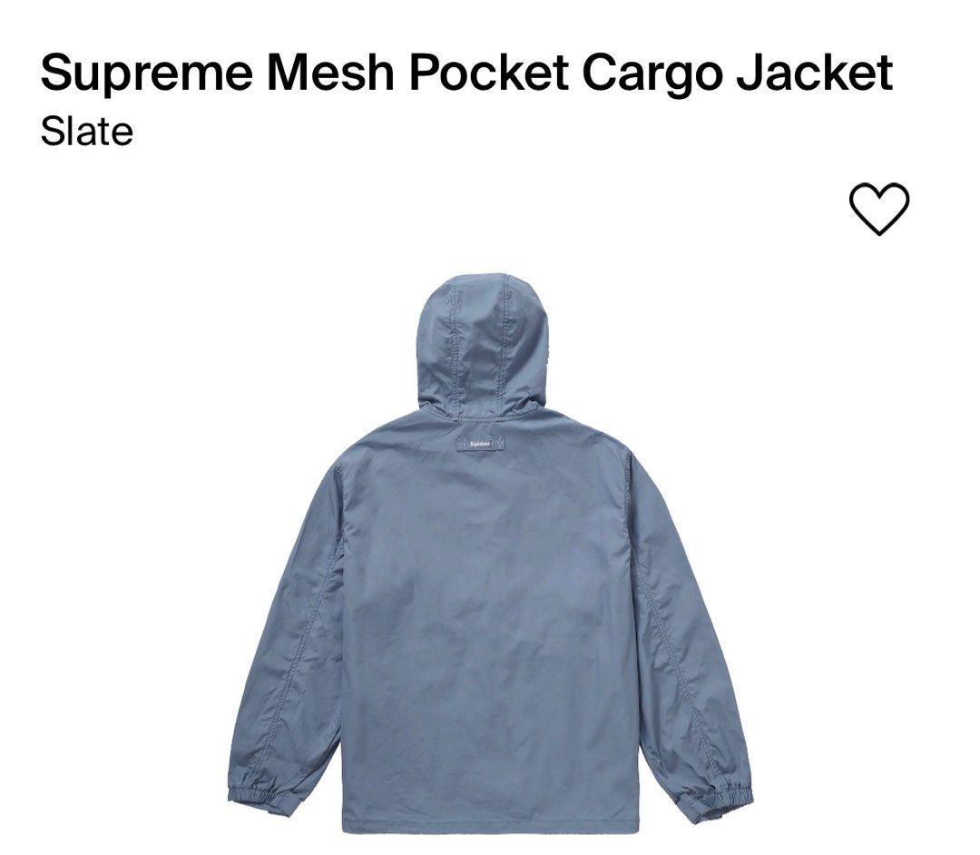 Supreme mesh top pocket pullover