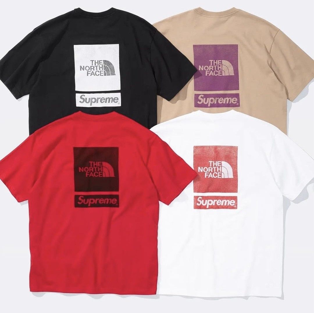 Supreme north face tee shirt 2025
