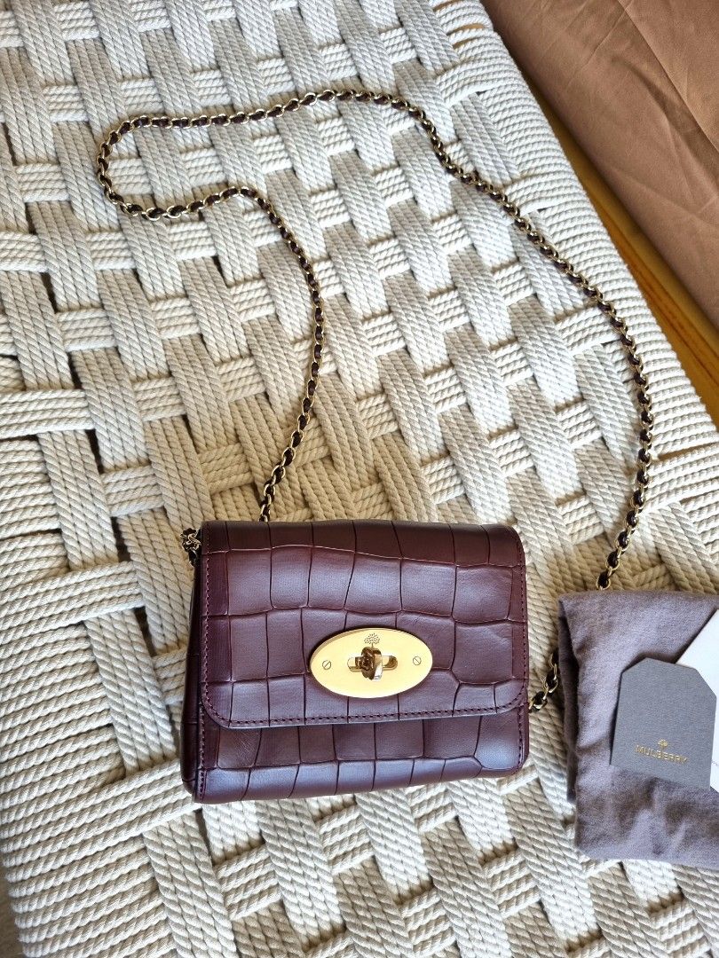 leather mulberry small lily bag