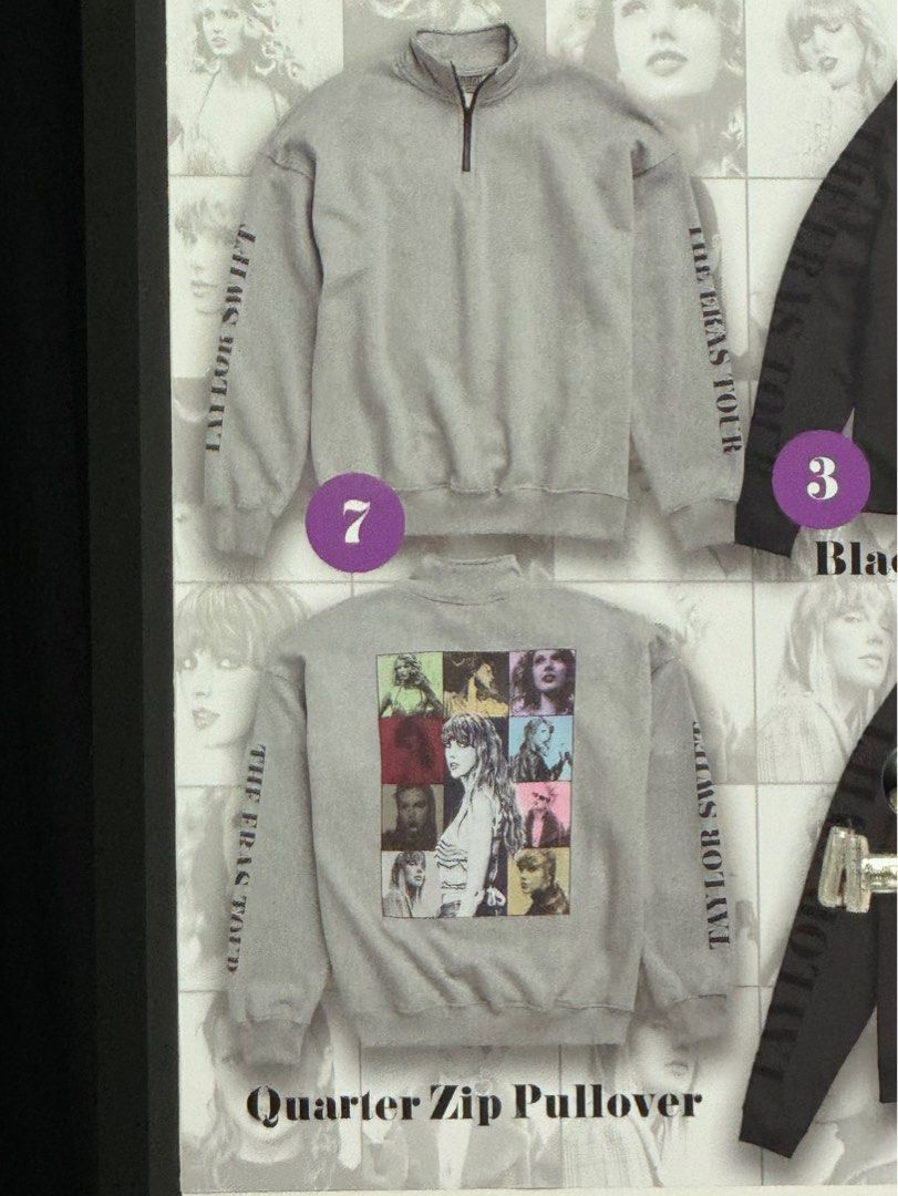 Taylor Swift Quarter Zip Hoodie M - トップス