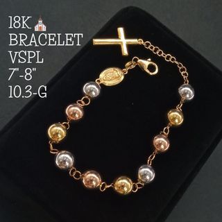 Tricolor Rosary Bracelet