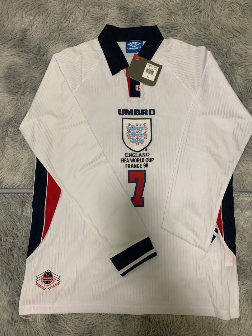 Klubai Store - Camisa retro Umbro seleção da Inglaterra 1998