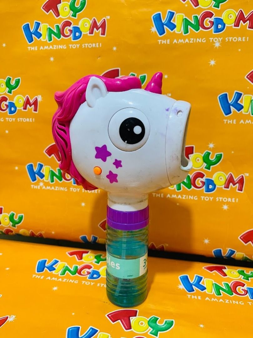 UNICORN Bubble Machine Maker Battery operated (Category: Kids Toys) located in Santa Maria. Submitted by houseofluckytoystore (Listing ID 1291179150, Image 2). Description: Pre-Loved toys and signs of usage WHAT YOU SEE IS WHAT YOU GET PRELOVED TOY Brought In CANADA wh4t you see is wh4t you g3t A great addition to your Toy accessories Collection. Good for kids and collectors!! Genuine toy. Bought in CANADA COUNTRY SOLD as it is. For SURE BUYERS o