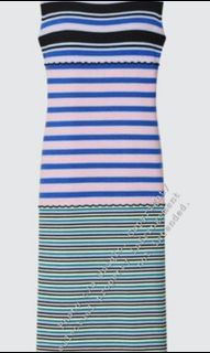 Uniqlo Marni Merino Blend Striped Knitted Sleeveless Dress