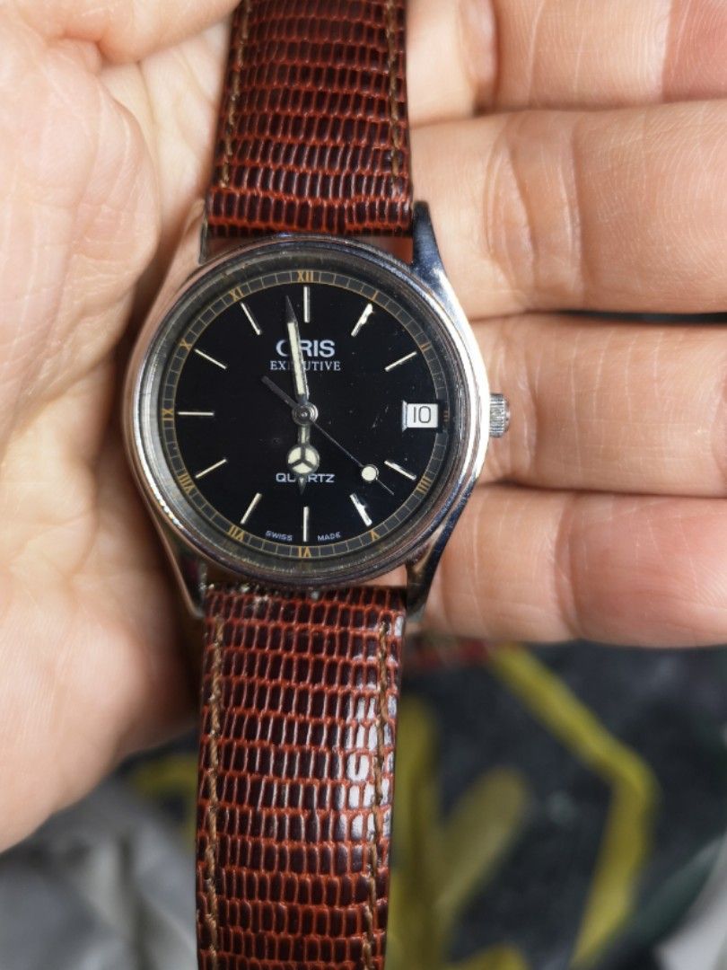 Vintage Authentic ORIS Executive quartz watch (Category: Men's Watches) located in Manila. Submitted by clovergold888 (Listing ID 1291168731, Image 3). Description: Vintage authentic ORIS executive quartz watch.. It's unisex watch.. Fresh and great good working condition.. Rare and hard to find. Perfect gift for your love ones.