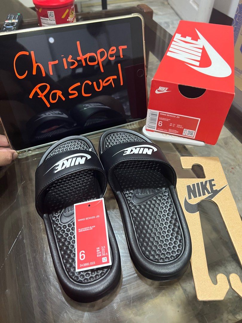 Nike benassi original vs palsu on sale