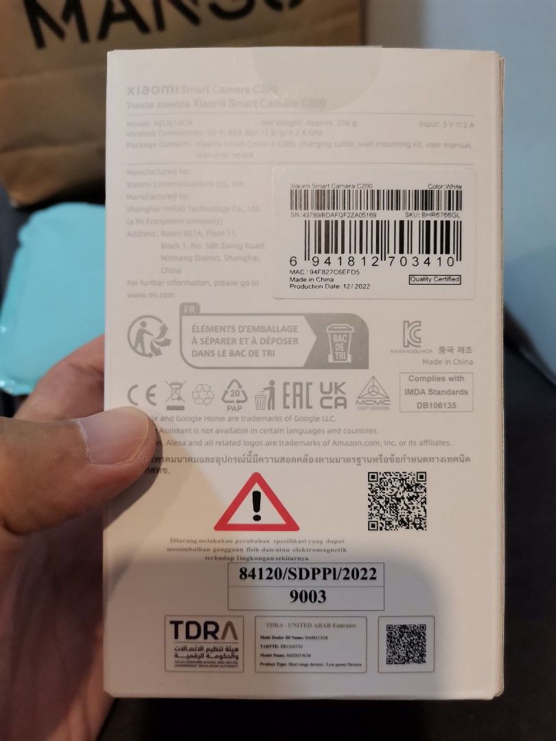 Xiaomi c200 sealed (Category: Security Systems & CCTV Cameras) located in Manila. Submitted by GentleGiant (Listing ID 1291156559, Image 2). Description: For sale Sealed Rfs i dont need it, given as a gift Binondo area.