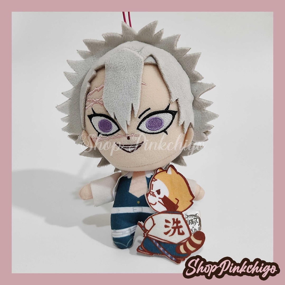 Y24a_0151 Kimetsu No Yaiba x Rascal Plush Doll Charm 15cm- Sanemi ...