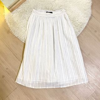 Zara Linen Midi Skirt