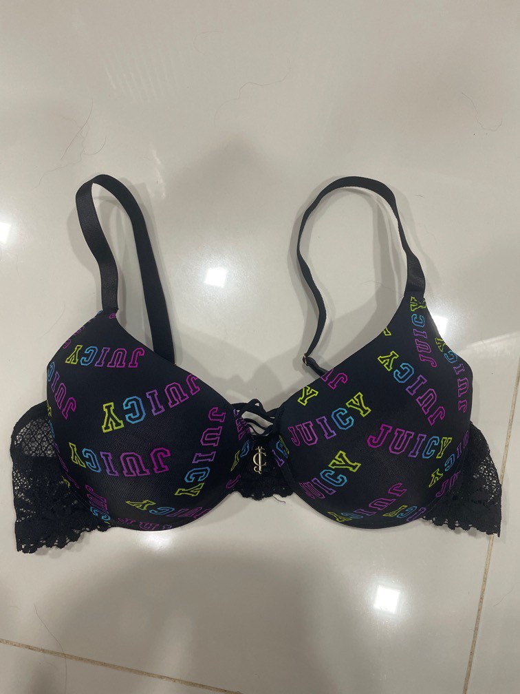 38C juicy couture bra rainbow lace comfy, Women's Fashion, New