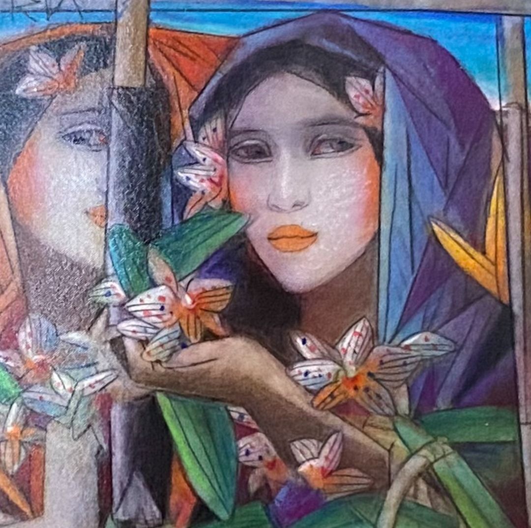 3 Marias - Tam Austria (Category: Art & Prints) located in Taguig. Submitted by drybrushgallery (Listing ID 1291215867, Image 2). Description: 3 Marias Tam Austria, 2024 Oil on Canvas Artwork Dimension: 15" x 15" with Certificate of Authenticity PM FOR INQUIRY 0919 005 0750 .