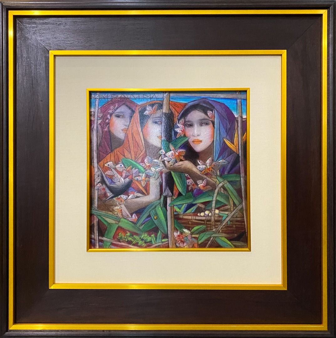 3 Marias - Tam Austria (Category: Art & Prints) located in Taguig. Submitted by drybrushgallery (Listing ID 1291215867, Image 3). Description: 3 Marias Tam Austria, 2024 Oil on Canvas Artwork Dimension: 15" x 15" with Certificate of Authenticity PM FOR INQUIRY 0919 005 0750 .
