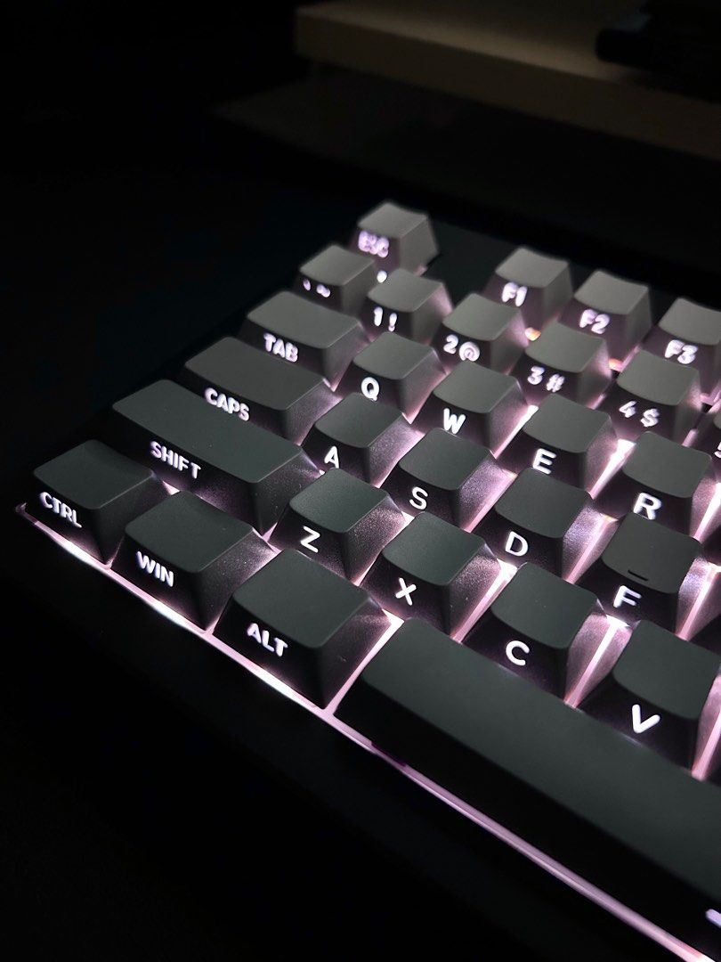 87% TKL Custom Mechanical Keyboard (Side Gradiant Keycaps), Computers ...