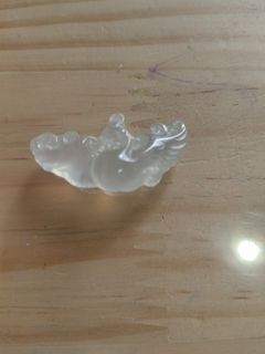 純天然玉 白冰鳳凰吊咀 配繩64228049356162110