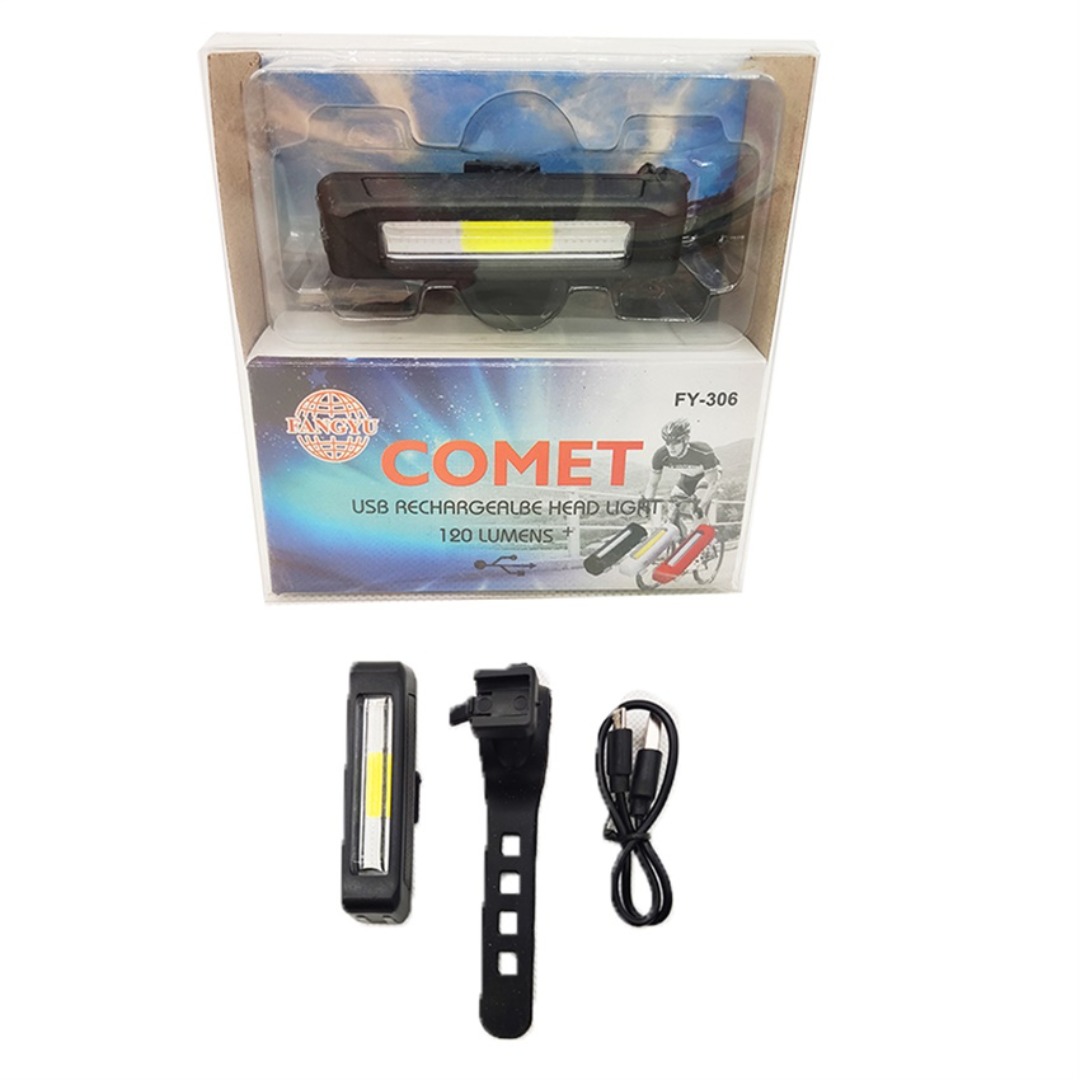 Comet usb rechargeable headlight top