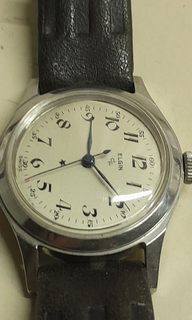 Elgin stainless 2025 steel watch