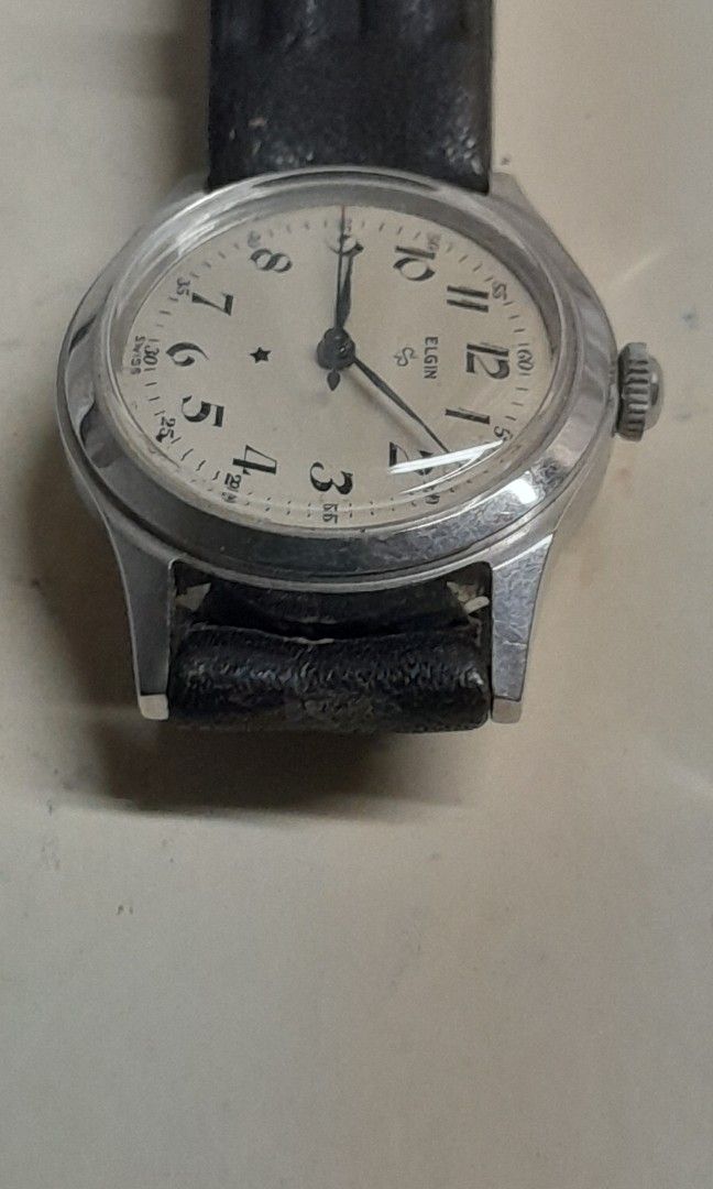Elgin stainless deals steel watch