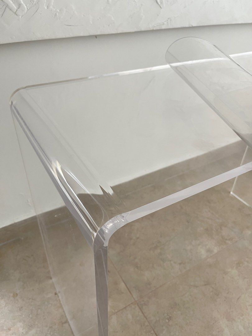 Acrylic display clear table, Furniture & Home Living, Furniture, Tables ...