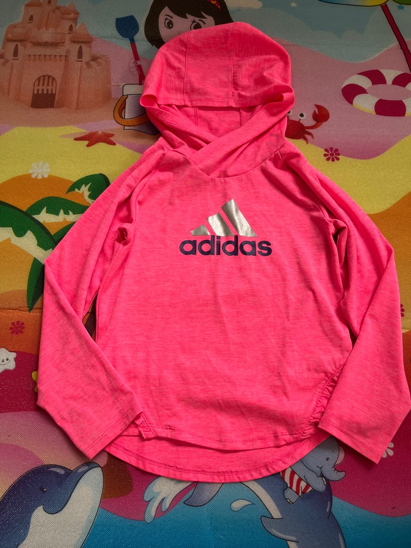 Adidas hoodie neon pink shop