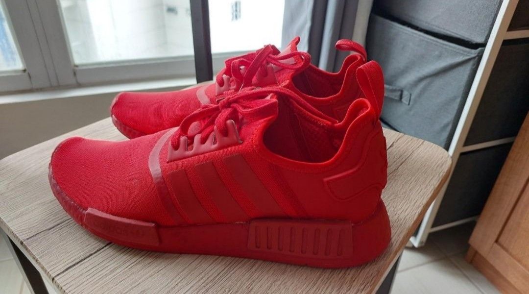 Adidas red shoes for man online