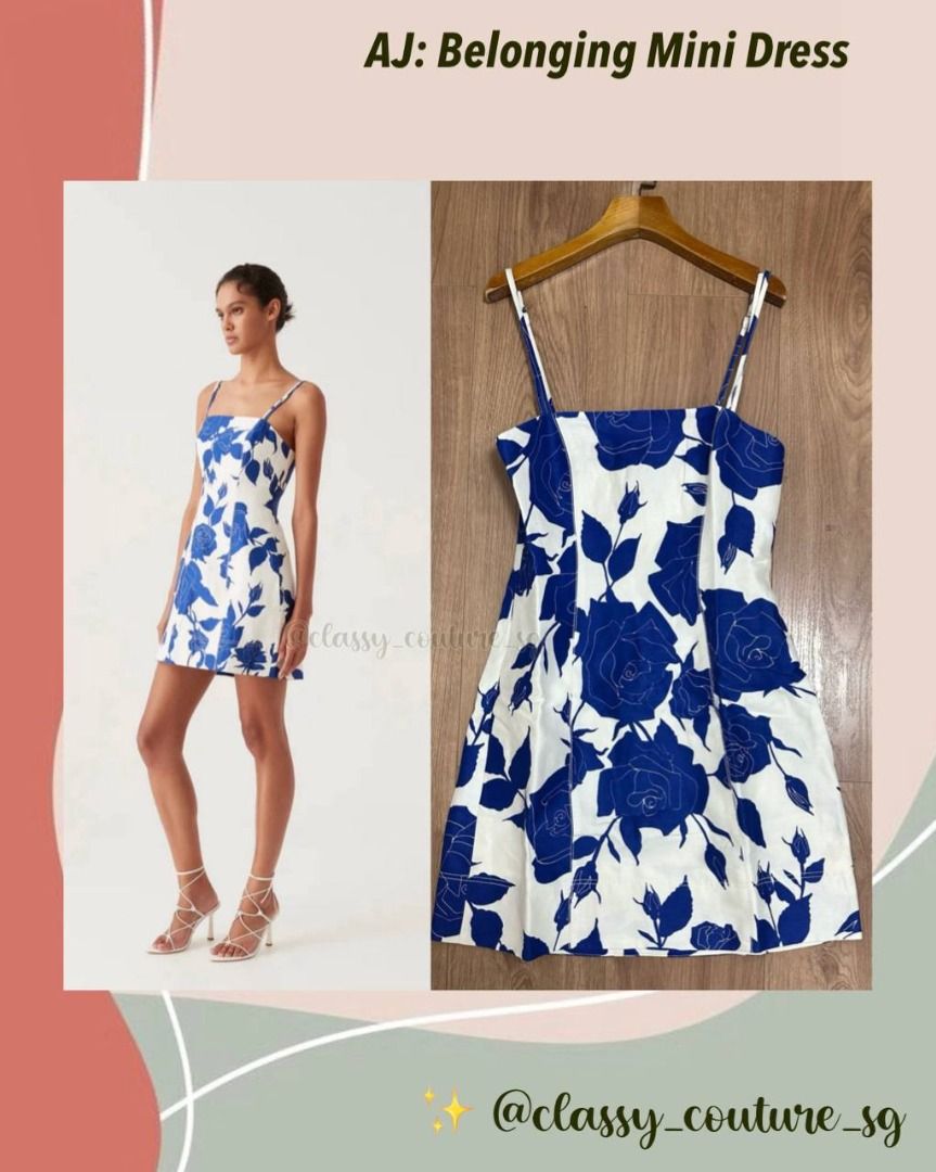 blue navy mini dress Brochu Walker