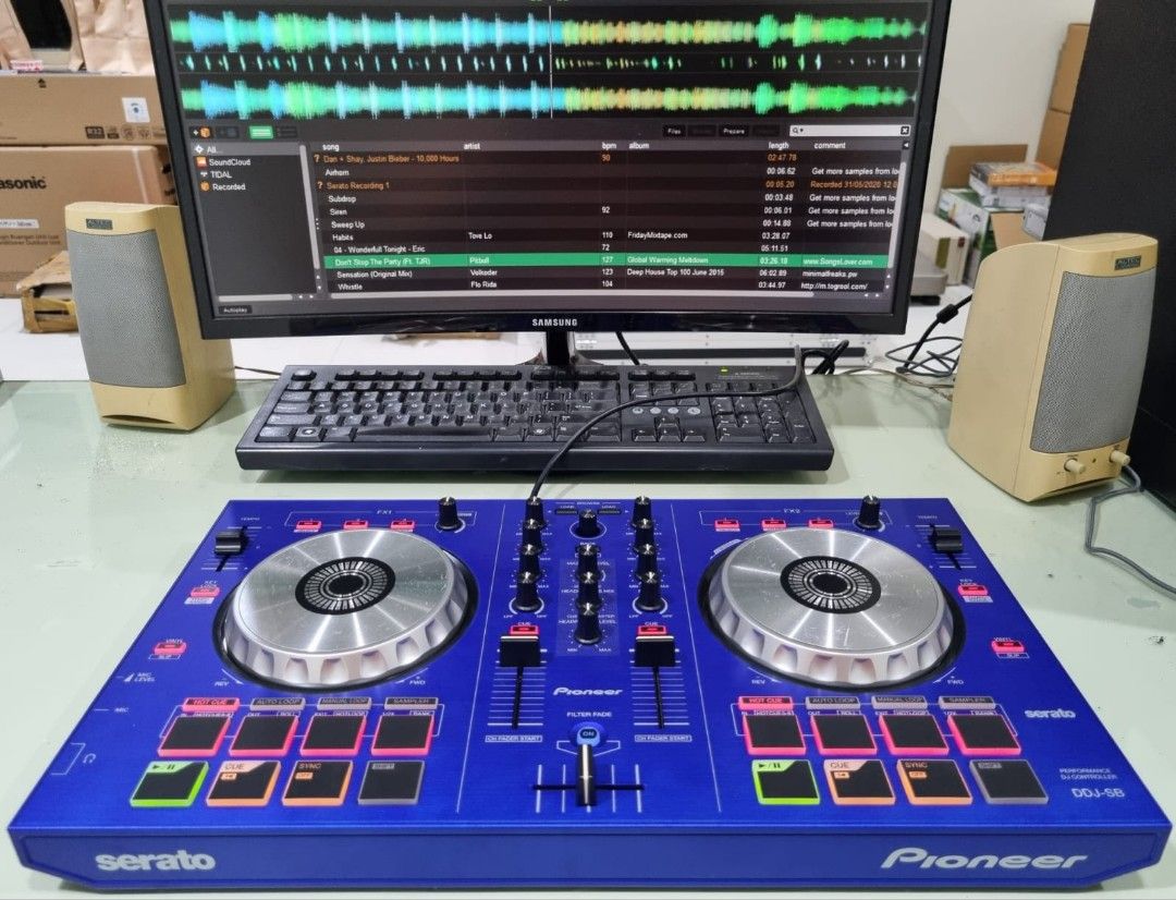 Alat DJ Pioneer DDJ SB Blue Limited Edition Fullset Box Controller