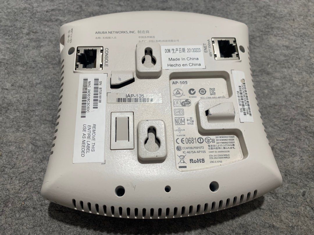 Aruba Internet Extender for Deadspot Areas (Category: Networking) located in Paranaque City. Submitted by seb_trading (Listing ID 1291263068, Image 2). Description: extend your internet wifi to areas that dos not have signal plug n play including power adaptor & 2meter LAN cable good condition imported last price Loc: Paranaque area.