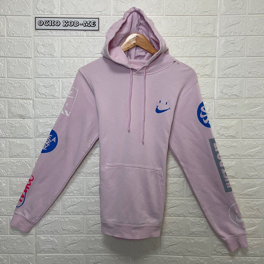 BABY PINK NIKE HOODIE Men s Fashion Tops Sets Hoodies on