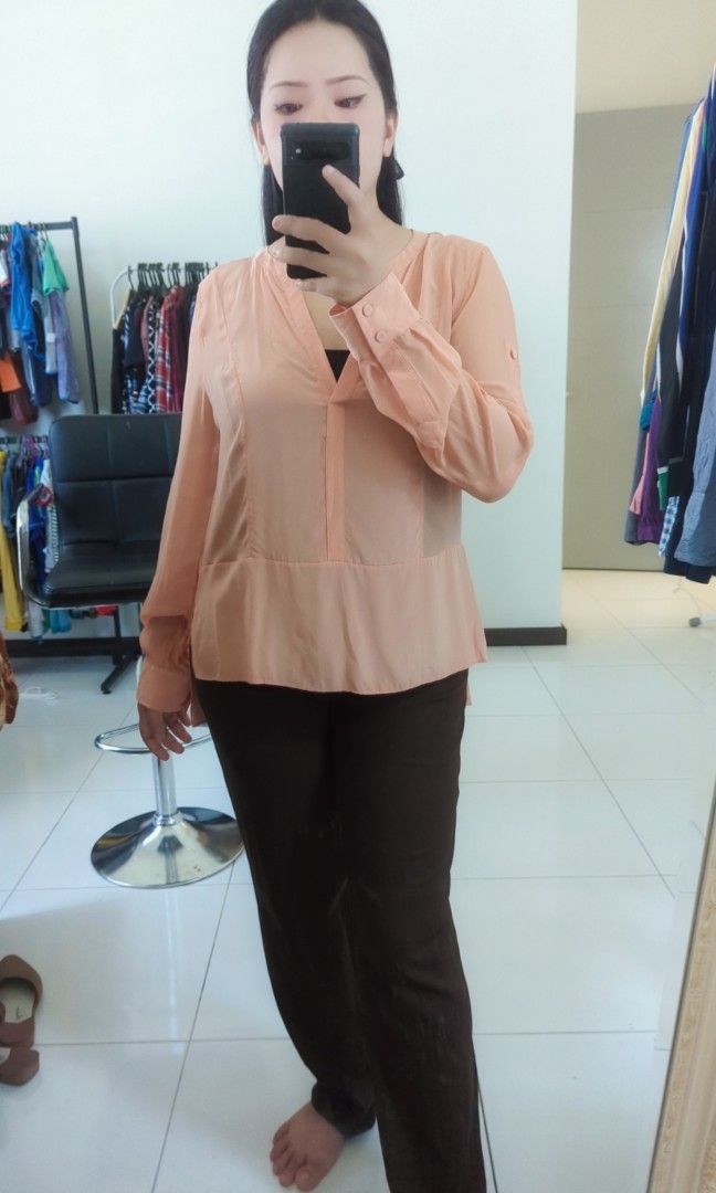 Bcbg silk cheap blouse