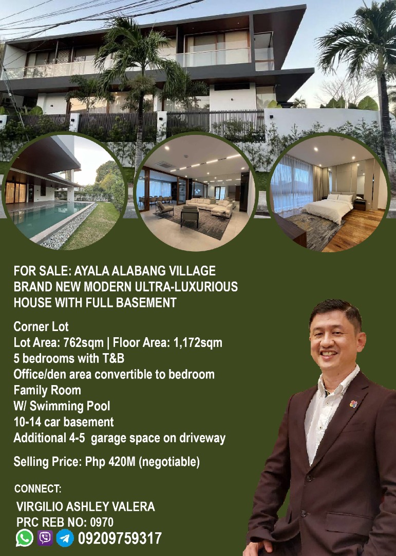 Brand New Modern House For Sale Ayala Alabang Village Muntinlupa