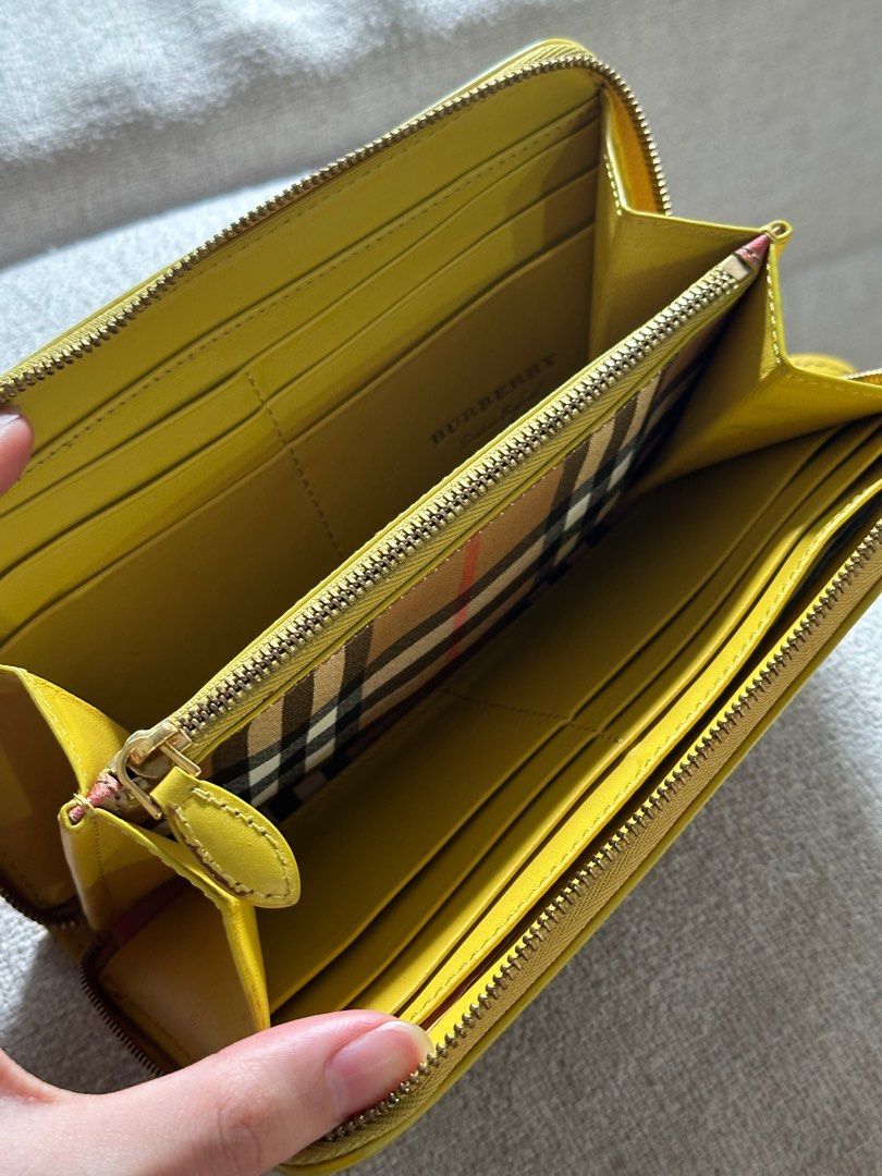 Burberry yellow wallet online