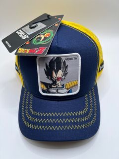 Capslab Dragon Ball Z Vegeta Blue/Yellow Trucker Snapback Hat