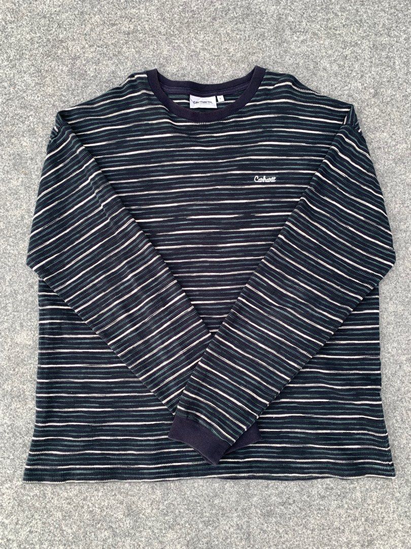 CARHARTT seth waffle T-shirt, Fesyen Pria, Pakaian , Baju