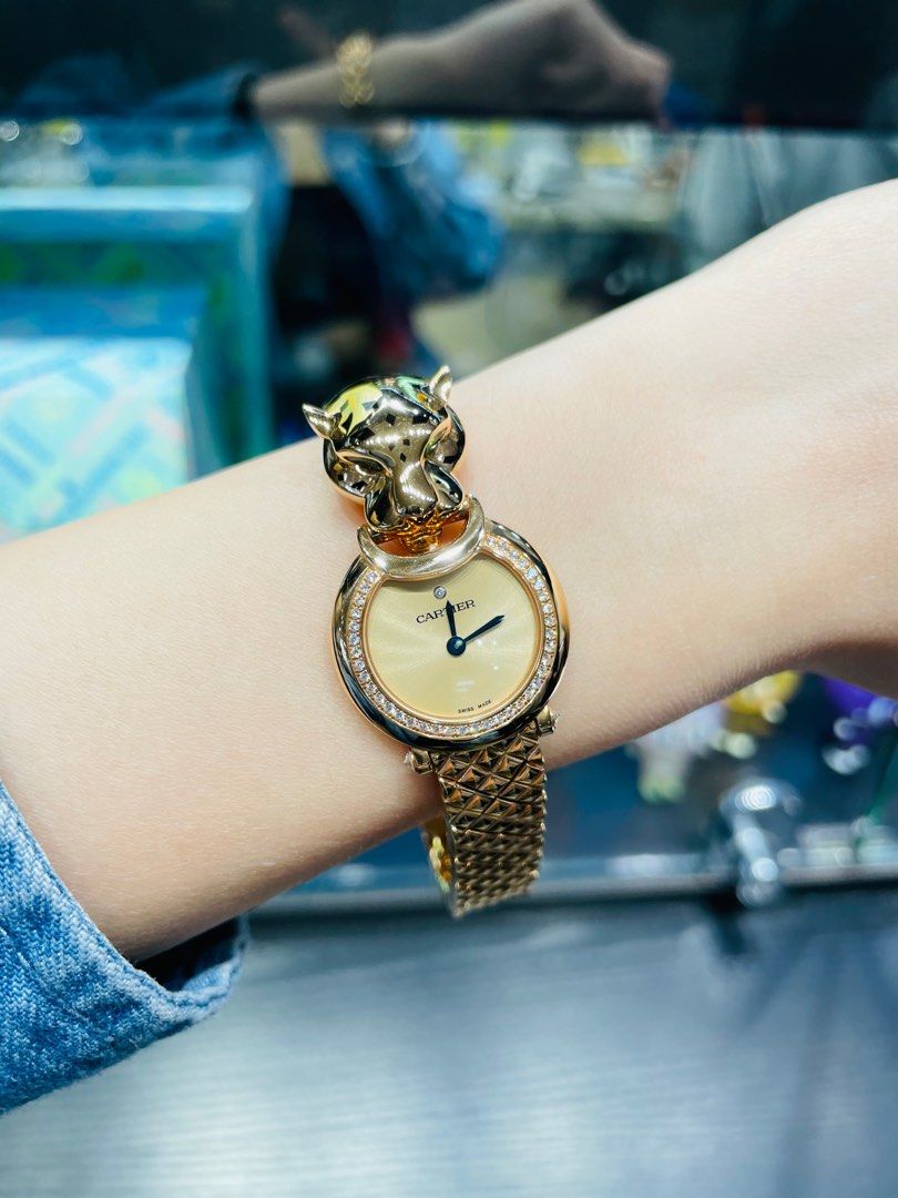 Cartier La Panthere de Cartier Rose Gold Small Size HPI01381, 名牌