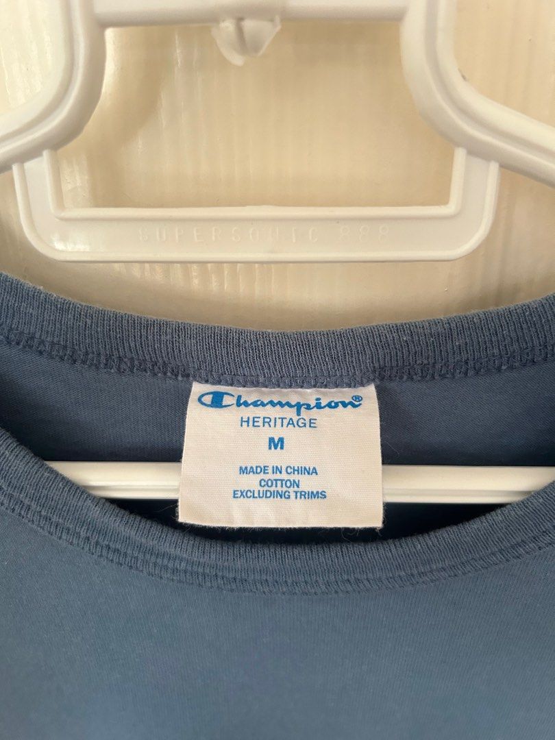 Champion Heritage Pocket Tee (Category: Tshirts & Polo Shirts ) located in Las Pinas. Submitted by lebronize06 (Listing ID 1291259751, Image 3). Description: Champion Heritage Pocket Tee Medium L: 27.5 inches W: 20.5 inches Color: Blue rock Good as new! Sf not included.