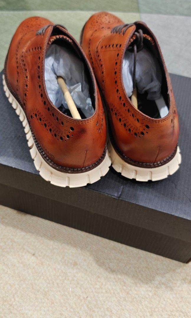 Cole haan zerogrand wingtip oxford 2025 british tan