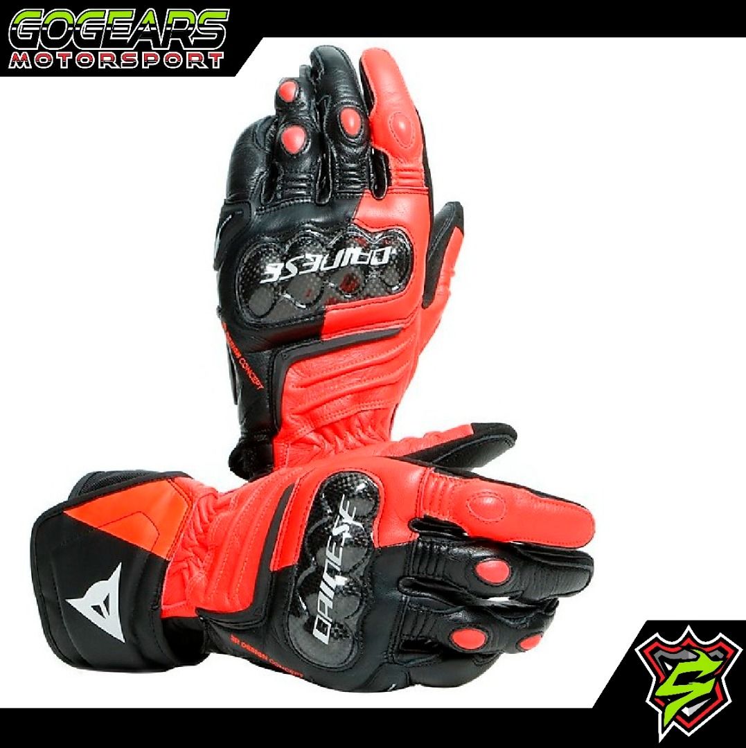 DAINESE Carbon 3 Long Leather Riding Gloves Men s Fashion Activewear on Carousell