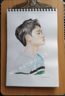 Do Kyungsoo Watercolor painting