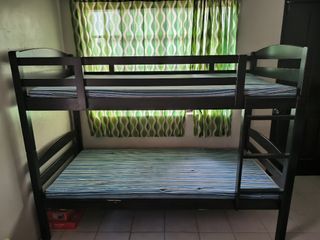 Double Deck (Single) Solid wood with free mattresses