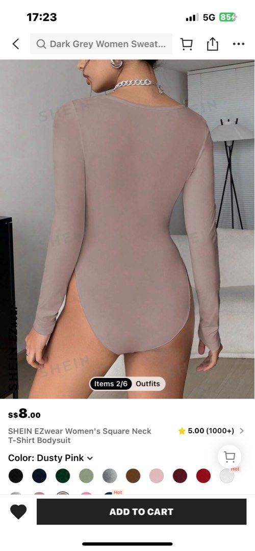Dusty pink bodysuit on sale