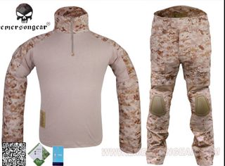 EMERSON Gen2  緊身上衣+褲 set Aor1迷彩 第二代戰術(套服)  new : war game / 行街衫, 褲  (1套計)64169719246083110