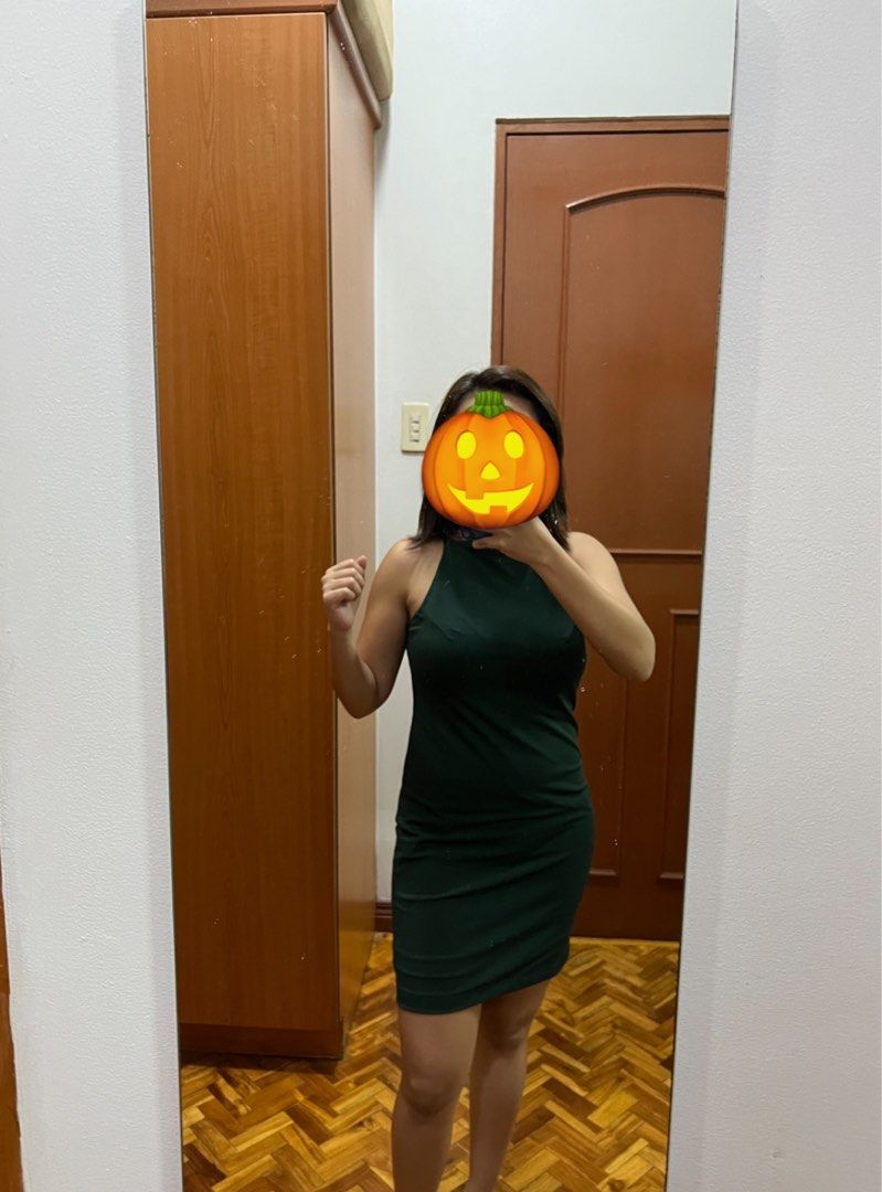 Forever 21 Fitted Green Dress Women s Fashion Dresses Sets Dresses on Carousell