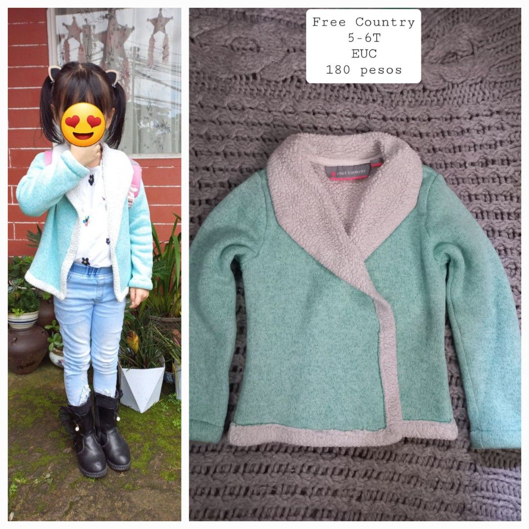 Free Country Sherpa Coat Jacket Babies Kids Babies Kids Fashion on Carousell