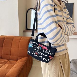 Gentlewoman Women Crossbody Bags Stylish Personality Adjustable Canvas Large Capacity Sling Bagsl