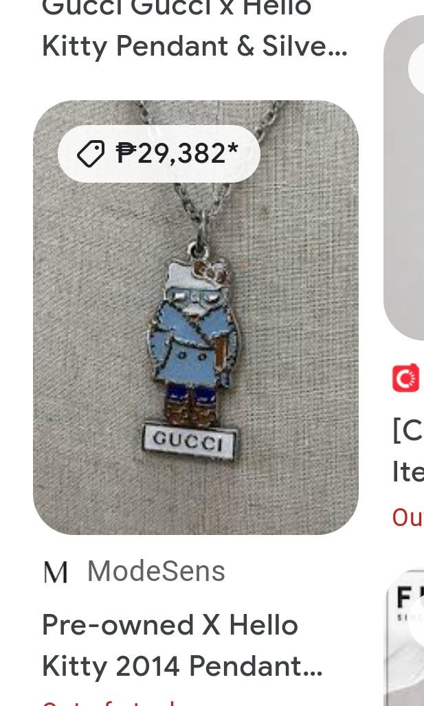 Gucci Sanrio Hello Kitty Pendant