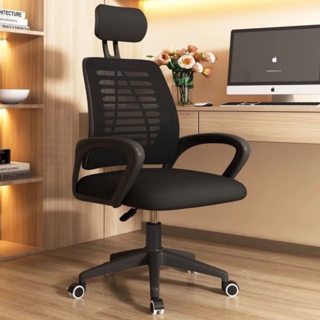 Height Adjustable Lean Back Computer Chair Durable Lazy Recliner Leanback Office Study Gaming Chair